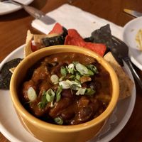 Vegetable Chili! (Just ask for no cheese or add their vegan cheese)  at Three Dollar Deweys in Portland
