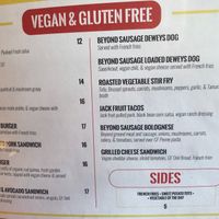 Vegan choices, including Poutine! at Three Dollar Deweys in Portland