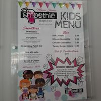 Kids Menu at Smoothie Express - North Miami Public Library in Miami