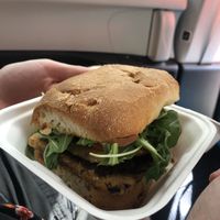Tempeh sandwich ordered by my other half for brunch   at Holi Vegan Kitchen in Miami