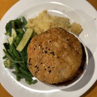 Veganised pot-pie   at Clancy's Bistro in Jindabyne