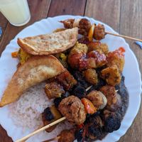 Churrasco vegano at Magna Cozinha Vegana in Rio De Janeiro