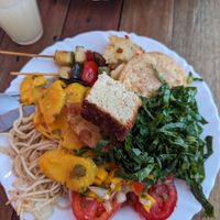 Churrasco vegano at Magna Cozinha Vegana in Rio De Janeiro