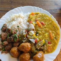 That curry 🍛 was fantastic at Magna Cozinha Vegana in Rio De Janeiro