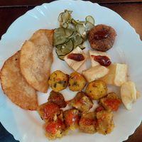 Options from the buffet at Magna Cozinha Vegana in Rio De Janeiro