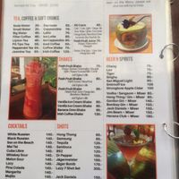 Menu July 2019 at Lazy Bar in Koh Tao