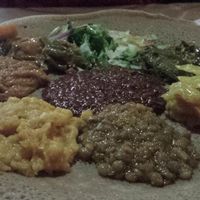 veg sampler at Fasika in St Paul