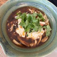 Hot and sour noodles  at Injoy Etsunou in Tokyo