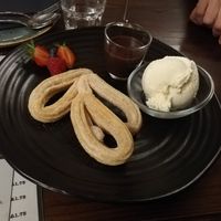 Vegan churros at The Terrace Tapas and Wine Bar in Ilfracombe