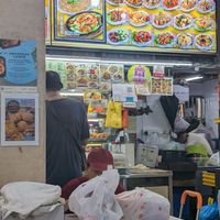 Stall at Yuan Man vegetarian 缘满素食 in East Singapore