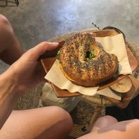 Vegan Bagel at Coco House in Barcelona