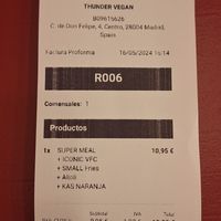  at Thunder Vegan - Malasaña in Madrid