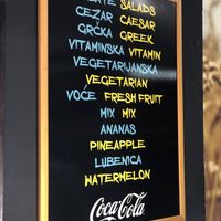 Fresh fruit offerings at Mamma Mia in Kotor