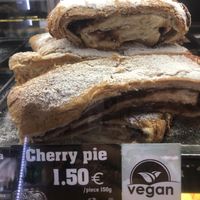 Cherry, apple and poppyseed pies available at Mamma Mia in Kotor