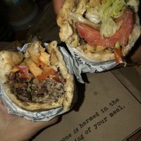 Lamb and chicken gyros at Staazi & Co in Adelaide
