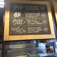 Menu at Staazi & Co in Adelaide