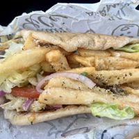 Chicken gyros  at Staazi & Co in Adelaide