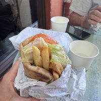 Mixed meat yiros  at Staazi & Co in Adelaide