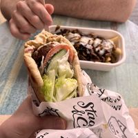 Falafel yiros   at Staazi & Co in Adelaide