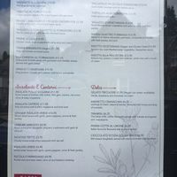Menu Part II at Caffe Scozia in Pitlochry
