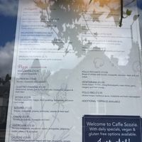 Menu Part I at Caffe Scozia in Pitlochry