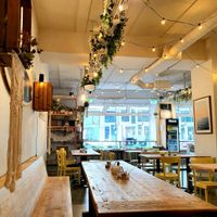 seating area at Cali Eats in Dusseldorf