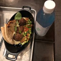 Vegan meatball and hummus dish at Disneyland - Docking Bay 7 in Anaheim