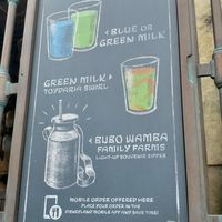 Menu at Disneyland - Milk Stand in Anaheim