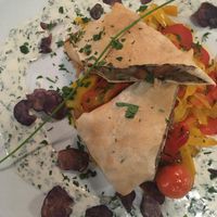 Vegan strudel with vegetables at Antik-Hof in Bissee