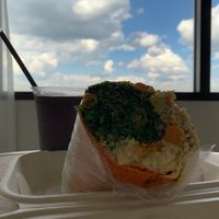 Wrap and smoothie  at KarmaNutra in Atlanta