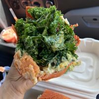 Bantu wrap (unraveled) at KarmaNutra in Atlanta