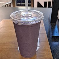 Affirmation smoothie with extra vegan protein powder. Yum! at KarmaNutra in Atlanta