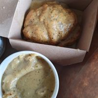 biscuits n gravy at Vertical Diner and The Gold Room in Portland