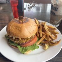 Ian Mackaye Burger w/ Fries  at Vertical Diner and The Gold Room in Portland