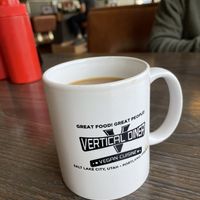 bottomless coffee  at Vertical Diner and The Gold Room in Portland
