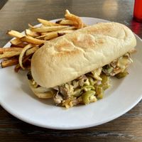 PDX Cheeze Stake  at Vertical Diner and The Gold Room in Portland