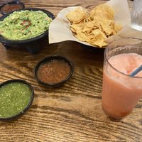 Appetizers and drink. (I failed to get a picture of the main course, which was a burrito.)  at Disneyland -Tortilla Jo's in Anaheim