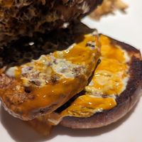 "Nashville hot" gardein chicken sandwich at Yard House - Battery Ave in Atlanta