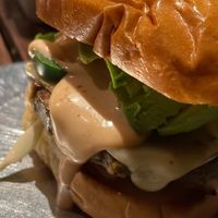 Planet based burger  at Stout in Los Angeles