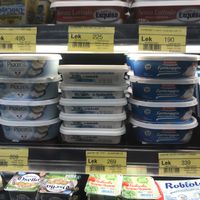 Valsoia cream cheese at Conad in Tirana