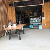 Order outside (covid times) at Live Cafe in Kennebunk