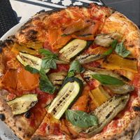 Vegan Pizza, so yummy :) at La Terrazza di Venere in Capri
