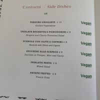 Vegan options at La Terrazza di Venere in Capri
