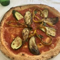 Vegana  pizza at La Terrazza di Venere in Capri