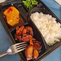 As hard as Ping Pong ball Gongbao Monkeyhead Mushroom rice ~ 11/7/22 at Daily Green 吉祥素 -  Yishun St in North Singapore