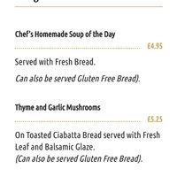 Starters at The Station Grill in Llansantffraid