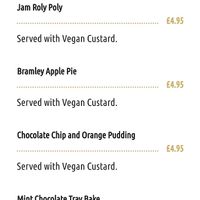 Desserts at The Station Grill in Llansantffraid