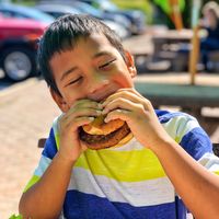 Nom nom! at The Veggie Side in Hauppauge