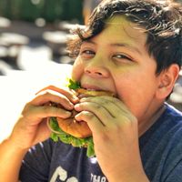 Nom nom nom!! at The Veggie Side in Hauppauge