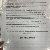 These items can be modified  at The Veggie Side in Hauppauge